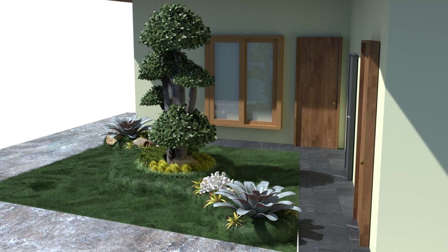 Desain 2D & 3D Visual Taman