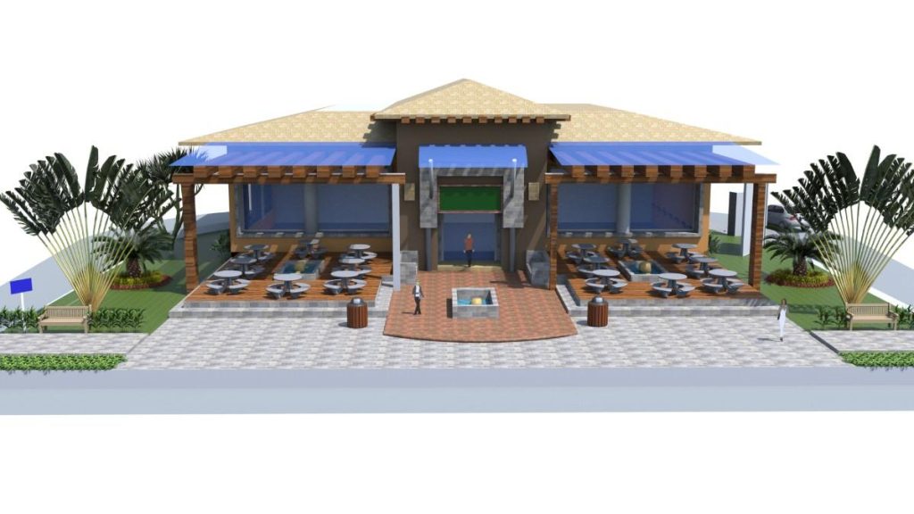 jasa desain taman rumah makan