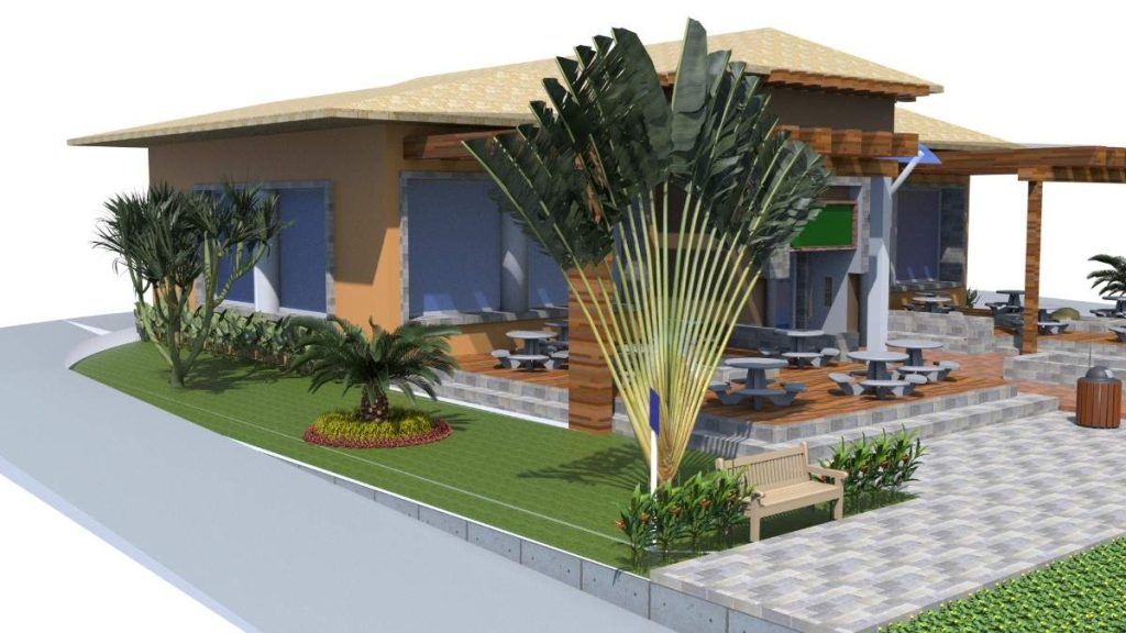 jasa desain taman rumah makan